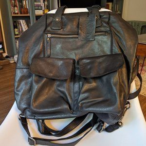 Softest convertible leather backpack/purse